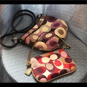 Bundle Small crossbody bag and wristlet